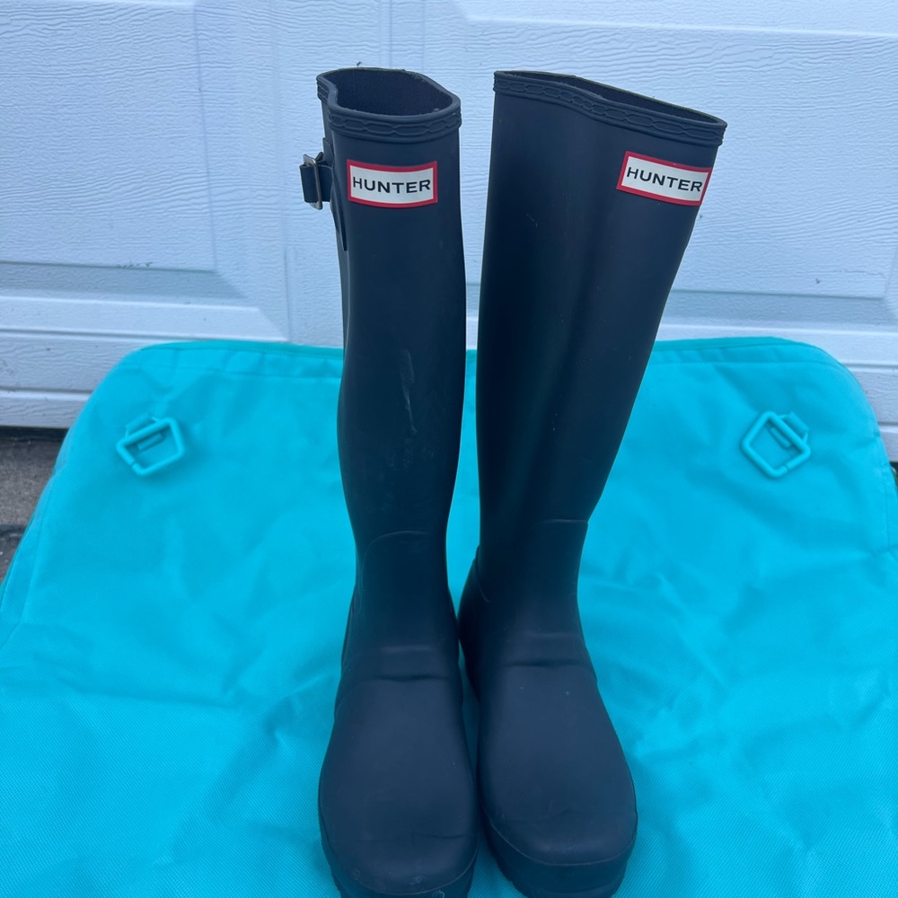 Hunter boots and socks